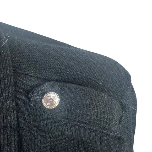 White House Black Market black open front sweater size medium - Picture 4 of 9